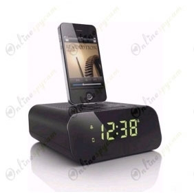 Charging Dock Alarm Clock Hidden HD Spy Camera DVR 1280X720 16GB