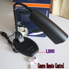 Bedroom Spy Cam/Desk Lamp Camera Hidden Pinhole Spy Camera DVR 32GB And Remote Control (Motion Activated)