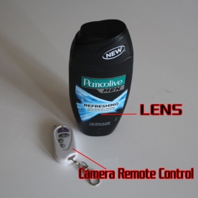 HD Bathroom Spy Camera Spy Shampoo Bottle Hidden Pinhole Hidden Camera DVR 32GB