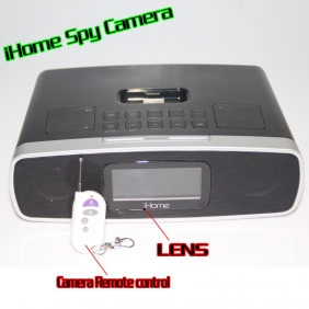 Home Alarm Clock Radio HD Bedroom Spy Camera DVR 1280X720 16GB (Motion Activated)