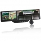 Car Bluetooth Rearview Mirror 5.0" Vehicle GPS DVR Mirror